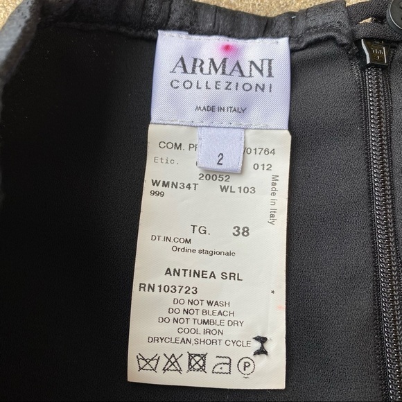 Armani Collezioni Floral Silk Wool Blend Skirt - Picture 2 of 8